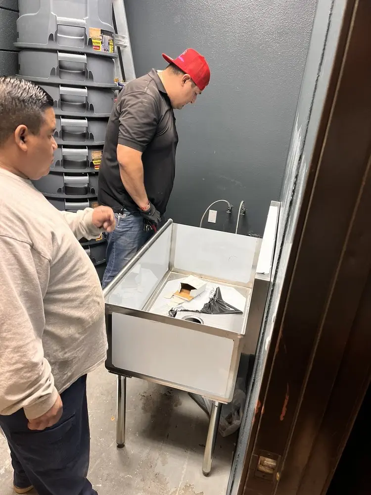 Commercial plumbing and sink installation in Tylerville